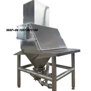 New Perman Separator Food Flour Sifter Bag Feeding Station Sieving Machine Dust Free Type Circular Stainless Steel High Capacity