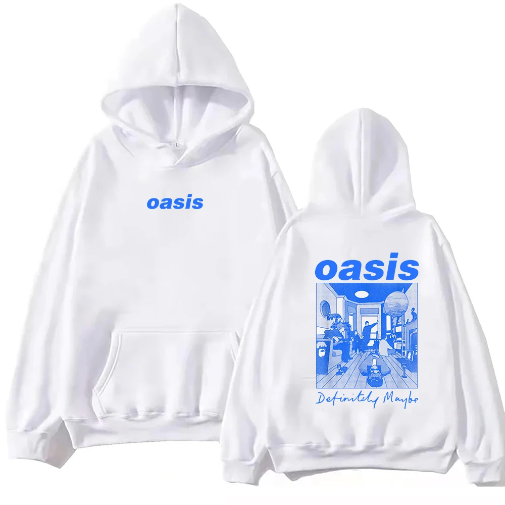 Oasis Definitely Maybe Hoodie Harajuku Pullover Tops Sweatshirt Unisex