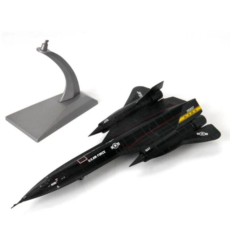 US Air Force SR-71 Blackbird Reconnaissance Airplane Alloy Model SR71 1:144 Scale Diecast Metal Model