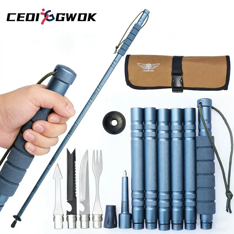 

CEOI GWOK Прочные алюминиевые треккинговые палки Легкие складные регулируемые прогулочные палки для пеших прогулок, альпинизма на открытом воздухе