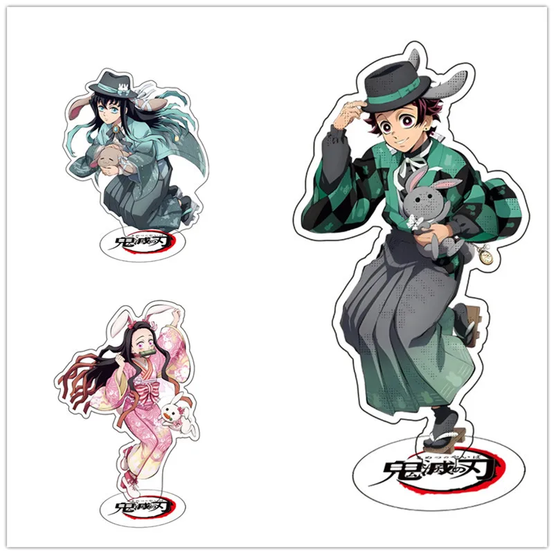 Kamado Tanjiro Figure Rare Acrylic Stand Pajama Doll Series Anime Peripherals Mitsuri/ Nezuko/ Kyoujurou Christmas Gifts