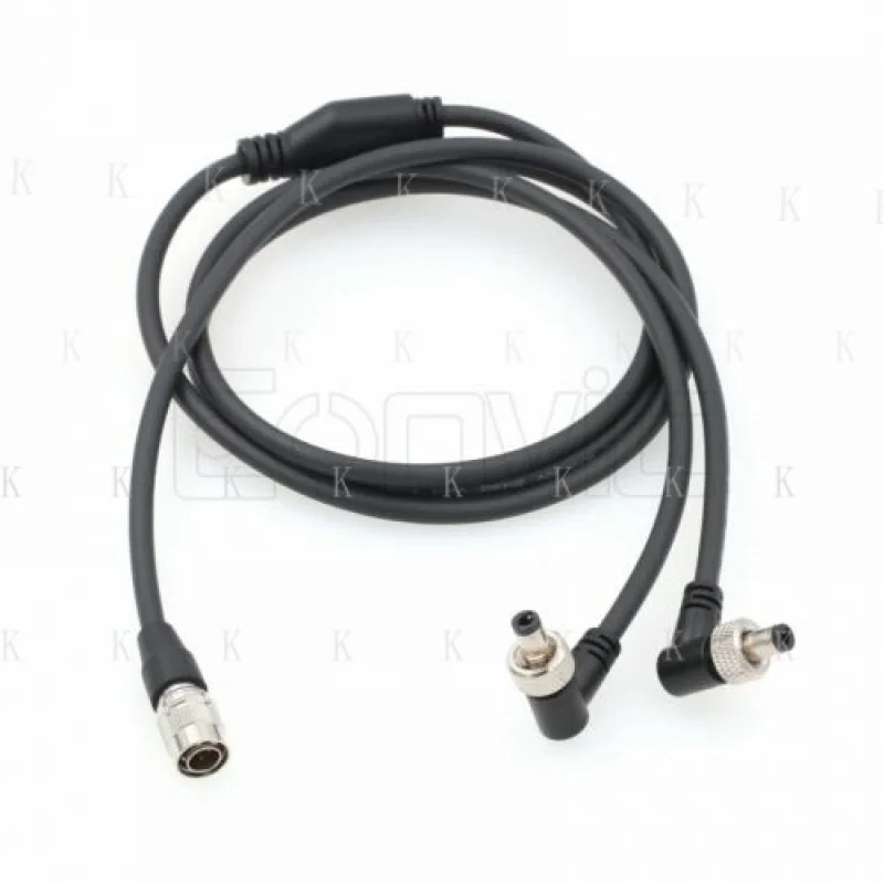 C  FOR  Sony Camera Zaxcom Receiver Power Cable Hirose 4 Pin to Dual Locking DC Barrel