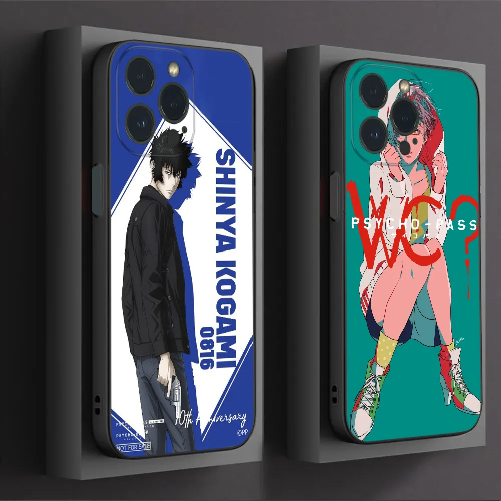 Hot Blooded Anime Psycho Pass Phone Case For IPhone16 15 14 13 12 Mini 11 Pro XS Max X XR SE5 6 7 8 Plus Soft Silicone Cover