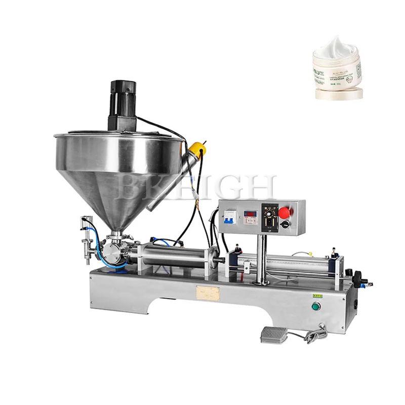 Automatic Cosmetic Honey Cream Heating, Stirring And Filling Machine High Viscosity Liquid Packaging Machine