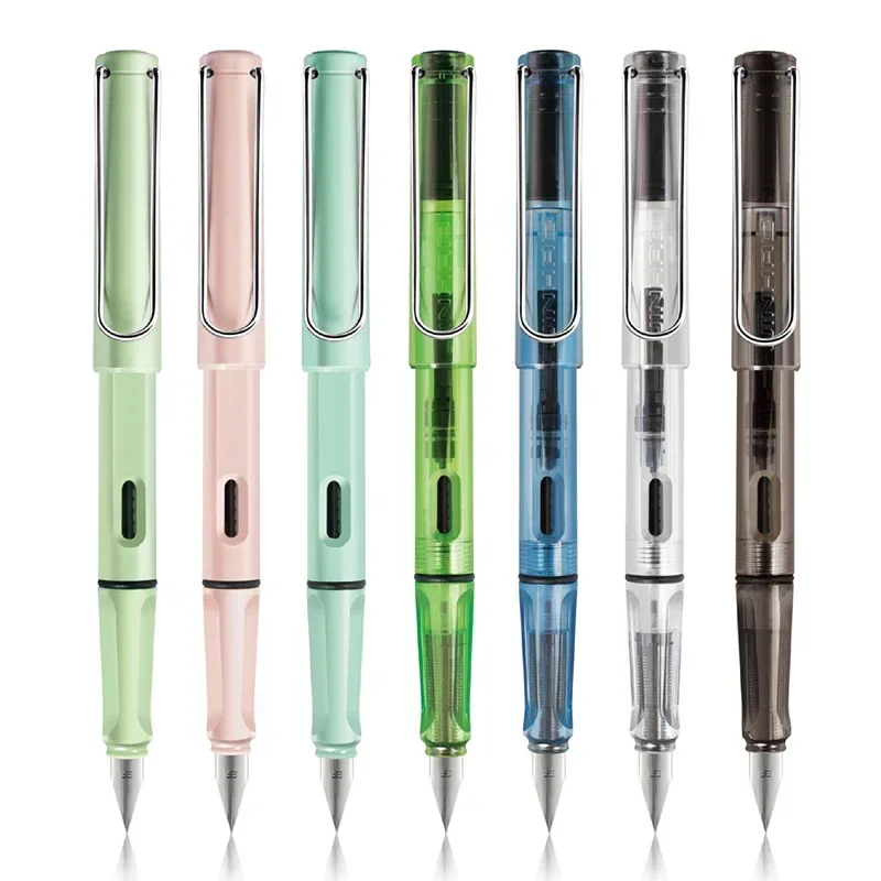 أقلام حبر JINHAO 619 شفافة للطلاب خاصة بشكل رفيع وحاد