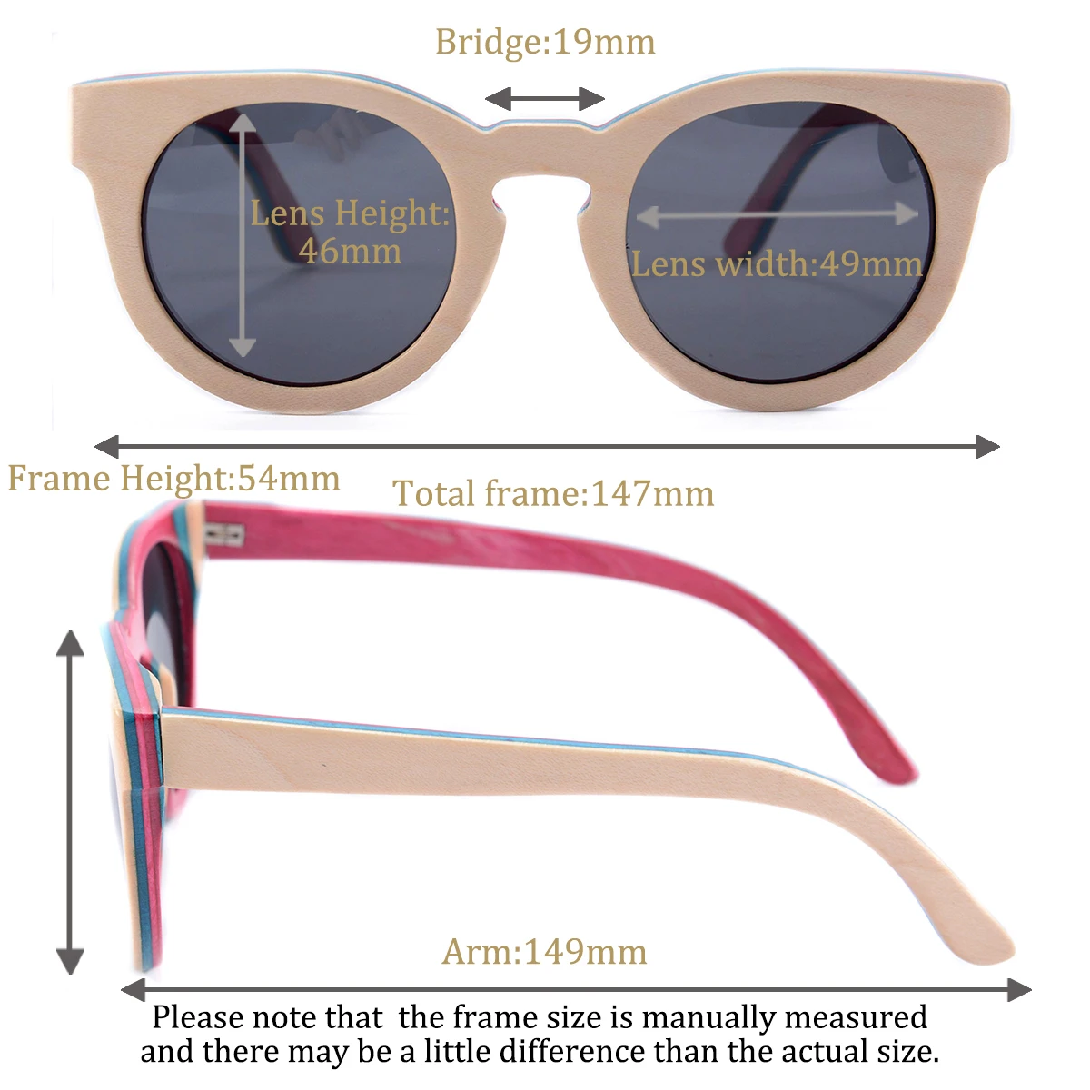 round women sunglasses  polarized sunglasses wood handmade eyeglasses nature wooden eyewear round fashion glasses 2024