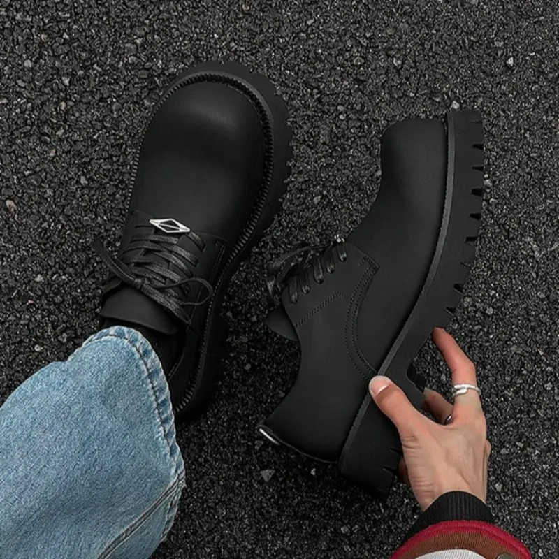 

High Quality Shoes for Men Couple Big Toe Derby Shoes Fashion Designer Platform Casual Men Women Leather Shoes Zapatillas Hombre