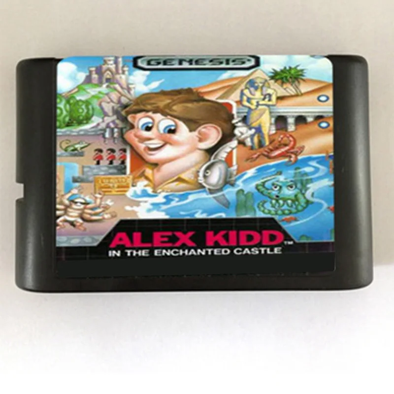 Alex Kidd Game Card 16bit MD Cart For Sega Mega Drive For Genesis Free Shipping