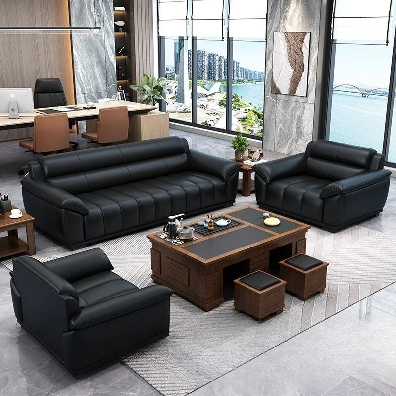 

New latex office sofa, simple business reception lounge area