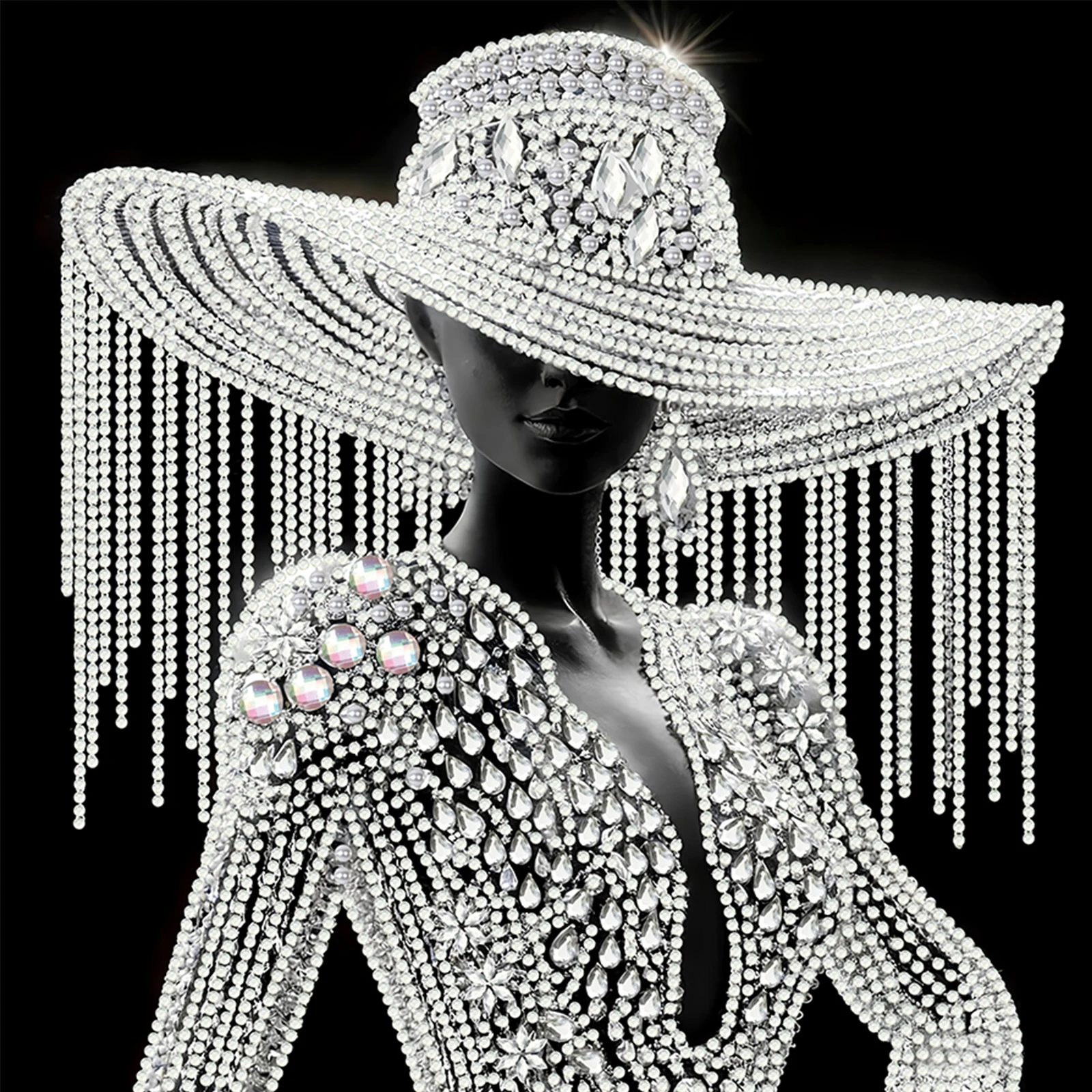

Beauty Special Shaped 5D DIY Partial Drill Diamond Painting Kits for Adults Gift Home Wall Decor Diamond Dots Paintings 30x30cm