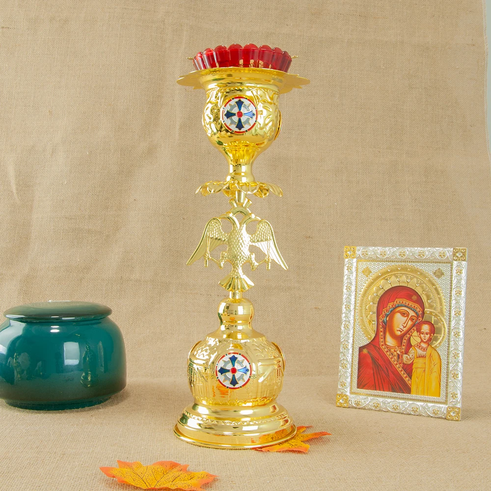 lampe-a-huile-orthodoxe-sur-pied-en-metal-poli-brillant-avec-badge-en-email-coupe-en-verre-festonne-rouge-amovible-pour-rituels-religieux-de-bureau