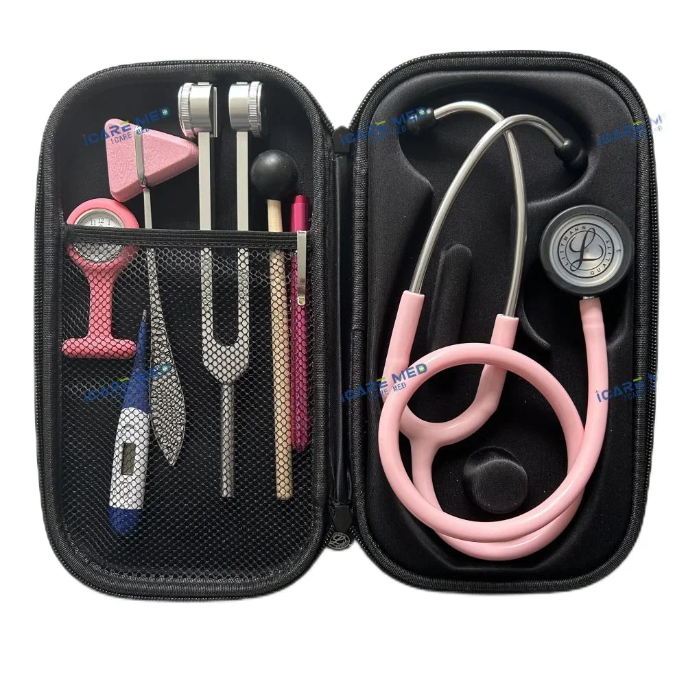 Medical Surgical Diagnostics Instrument Stethoscope Kits With Nylon Bag For Medical Student