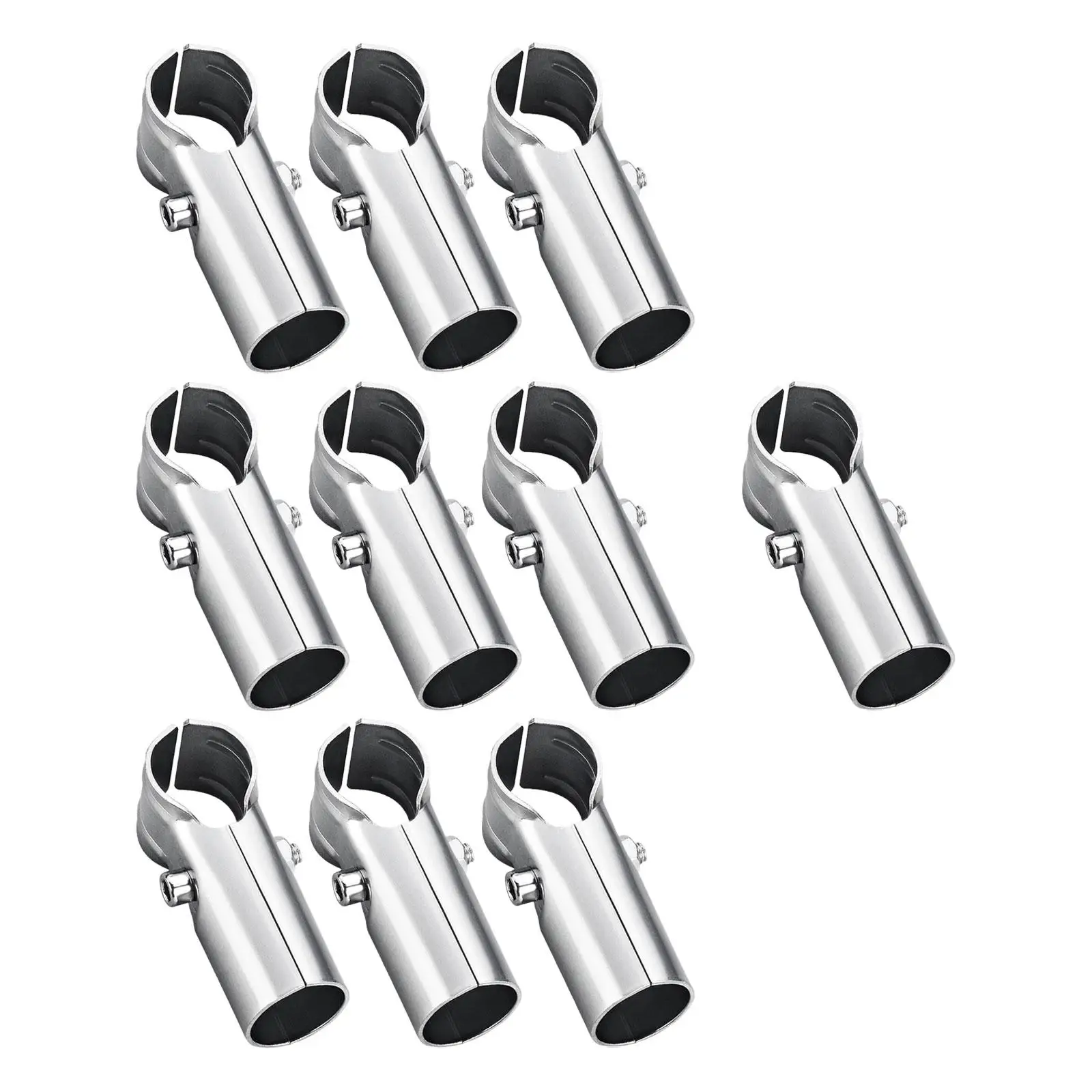 Imagem -04 - Conector de Tubo de Encaixe de Tubulação de Tubo Tubo Redondo Prateleiras de Flores Secagem Racks 25 mm de Diâmetro 10 Pcs Aço Inoxidável