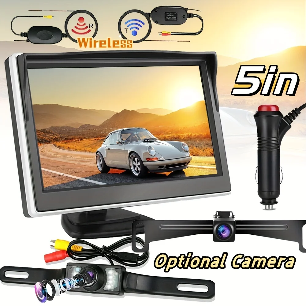 Car Rear View Camera With Monitor Vehicle Parking 5