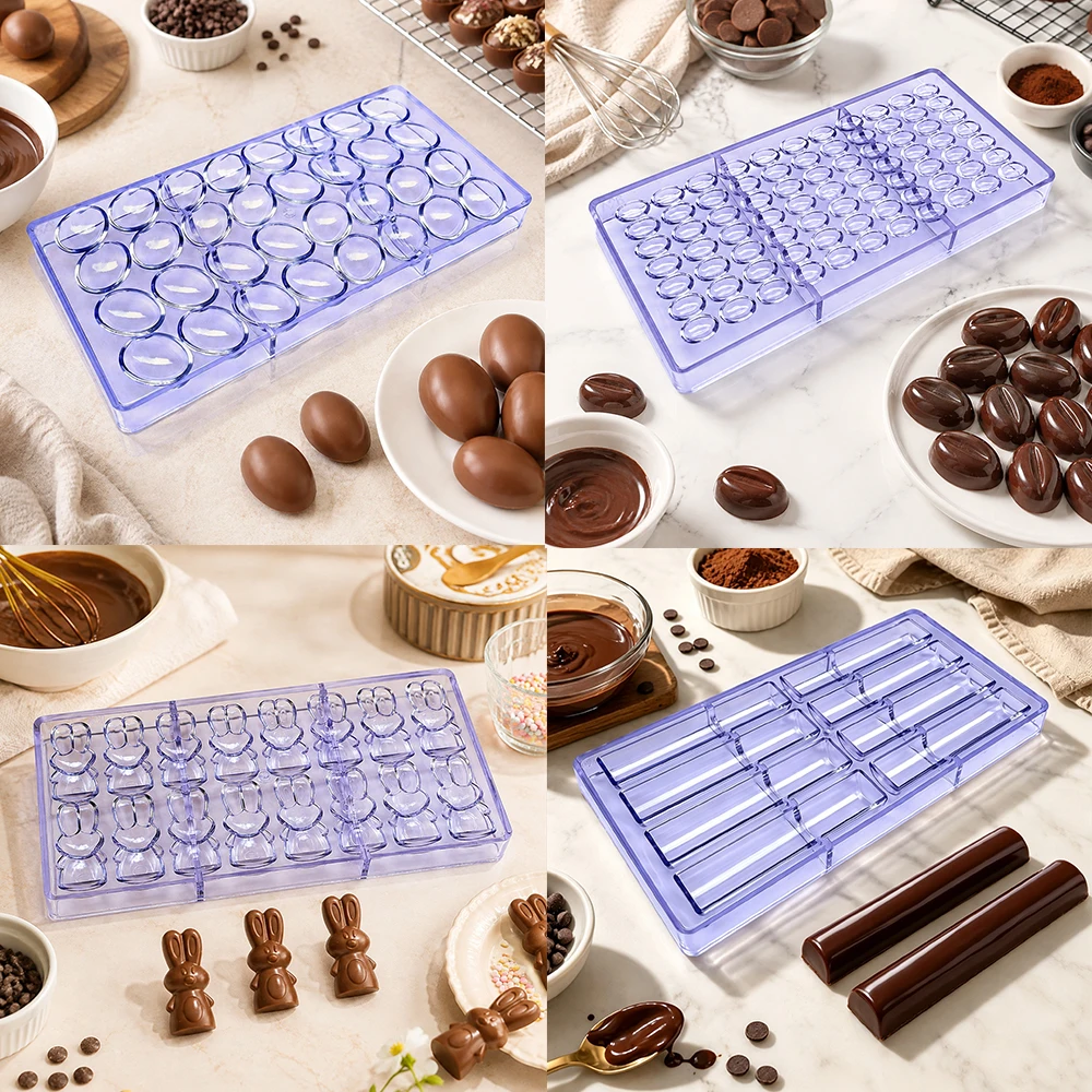 Dome Mold Clear - Clear Polycarbonate Chocolate Mold Multi-Shaped Heart
