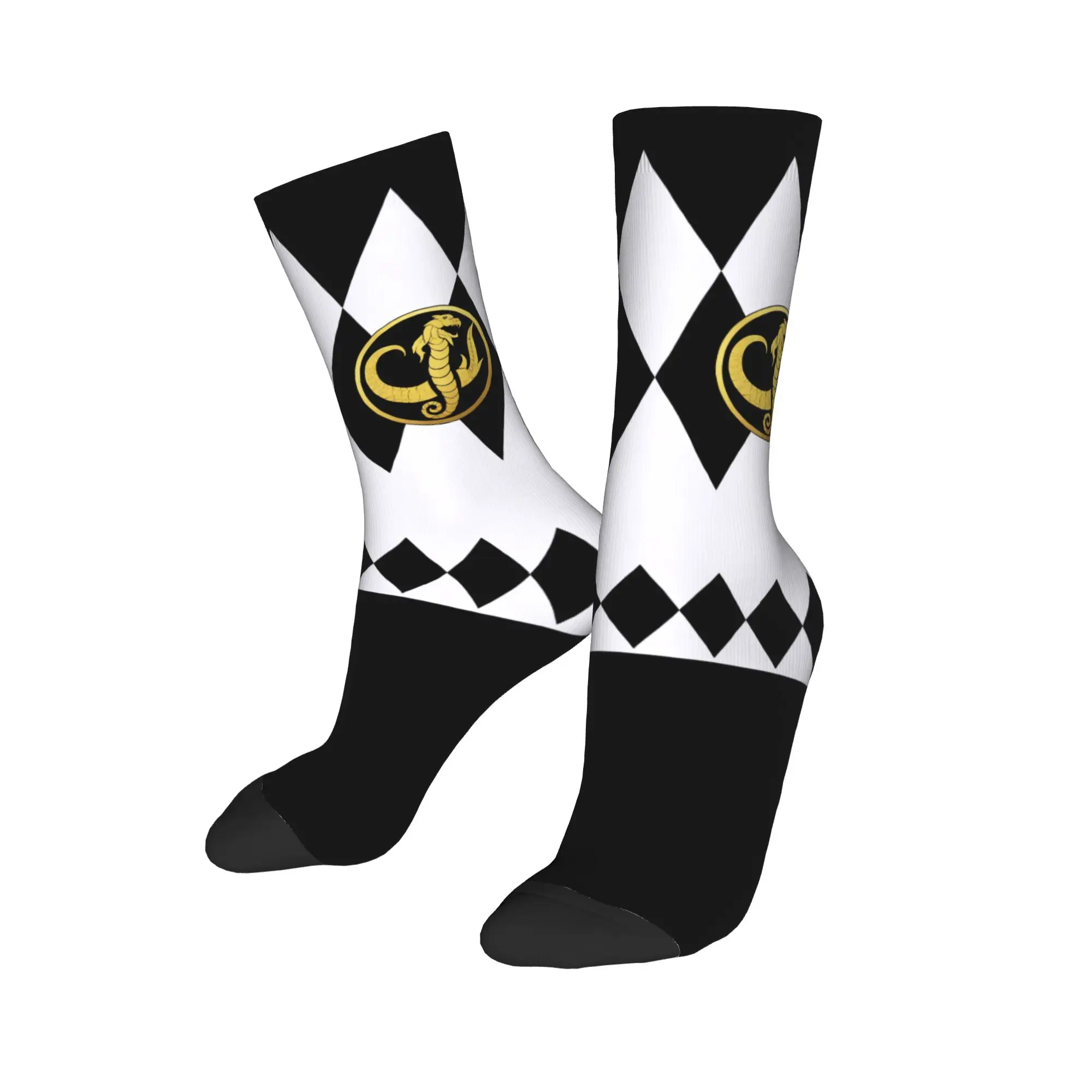 Powers Rangerr Socks Men's Women's Polyester Fashion  Socks Harajuku Spring Summer Autumn Winter Middle Tube Socks Gift