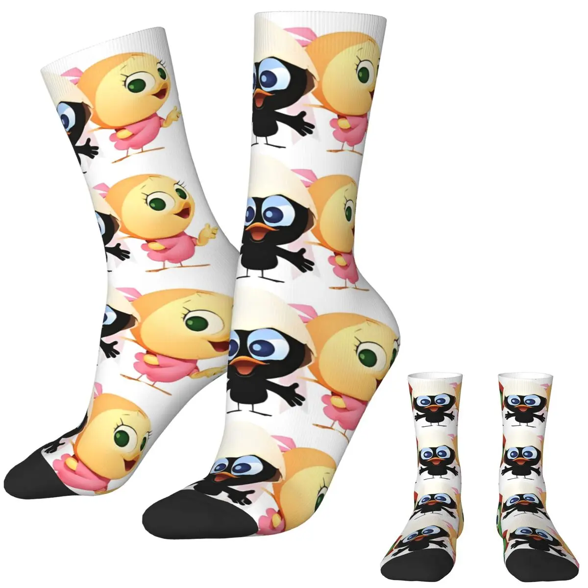 

Носки Calimero с логотипом аниме, модные чулки для женщин и мужчин, дышащие носки для скейтборда, зимние нескользящие носки с графическим рисунком