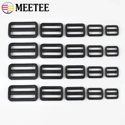 10-50Pcs 20-50mm Plastic Slider Tri Glide Adjust Buckles Bag Strap Adjuster Ring Hook Dog Collar Webbing Clasp DIY Accessories