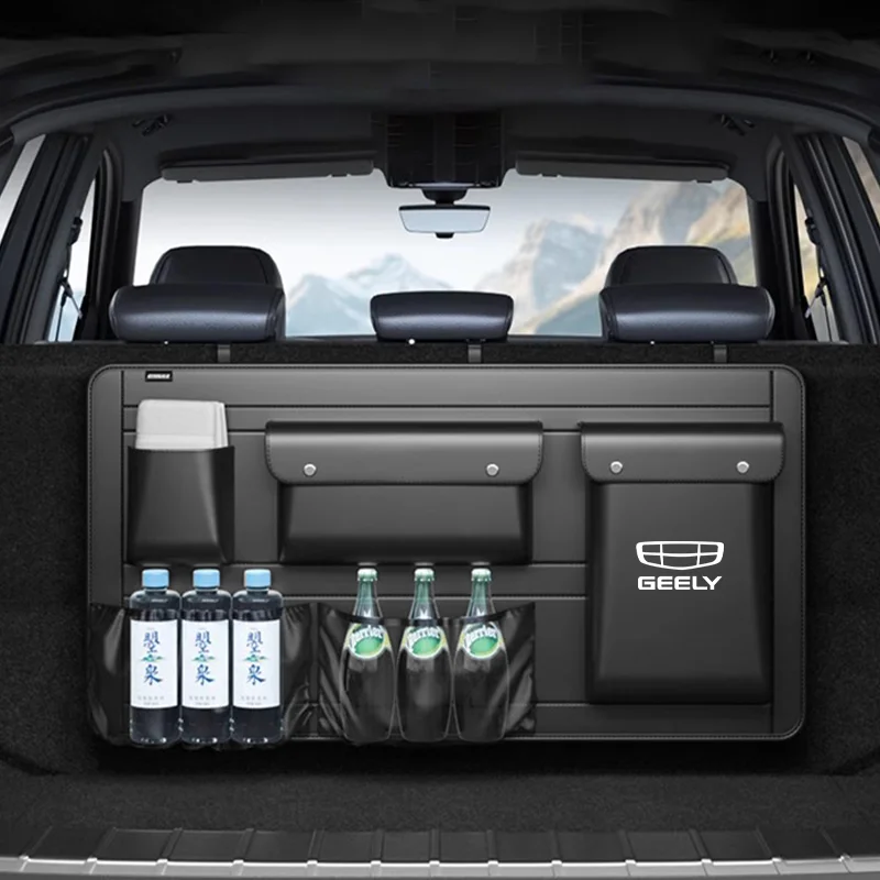 Car Trunk Organizer Storage Bag for Geely Coolray Atlas Emgrand S GS GX7 SUV Backseat Hanging Organizer MPV Trunk Storage Bag