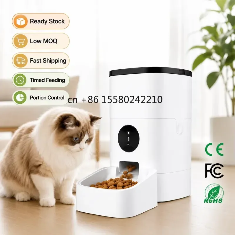 2026 hot 4L WiFi Smart Automatic Pet Feeder Timed Food Dispenser Portion Control Programmable Feeder for Cats and Dogs