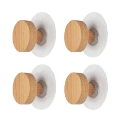 Wooden Hook Geometric Shape Wood Wall Hook Wooden Coat Peg Coat Hanger for Hanging Clothes Hat Scarves and Towel in Bedroom