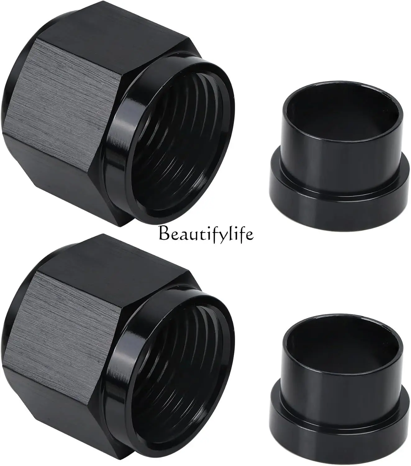 Auto Modification, Accessories, Modification Connectors OD Aluminum Tube Nut and Sleeve Combination Kit