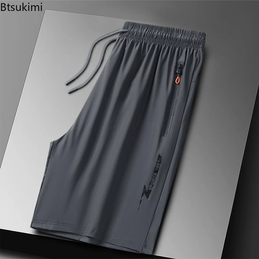 2025 Men's Summer Shorts Loose Fitness Sports Fashion Quick Drying Men Pants Resort Spa Swim Beach Casual Shorts for Male L-8XL