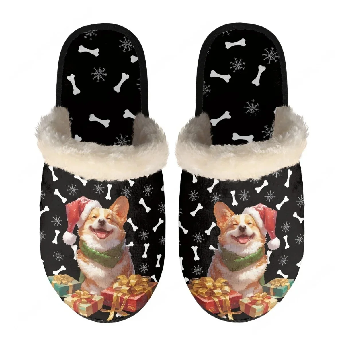 

Рождественские тапочки-оленят для мужчин и женщин, домашние, хлопковые, плюшевые, для спальни, повседневные, теплые, на заказ, легкие, термоизоляционные