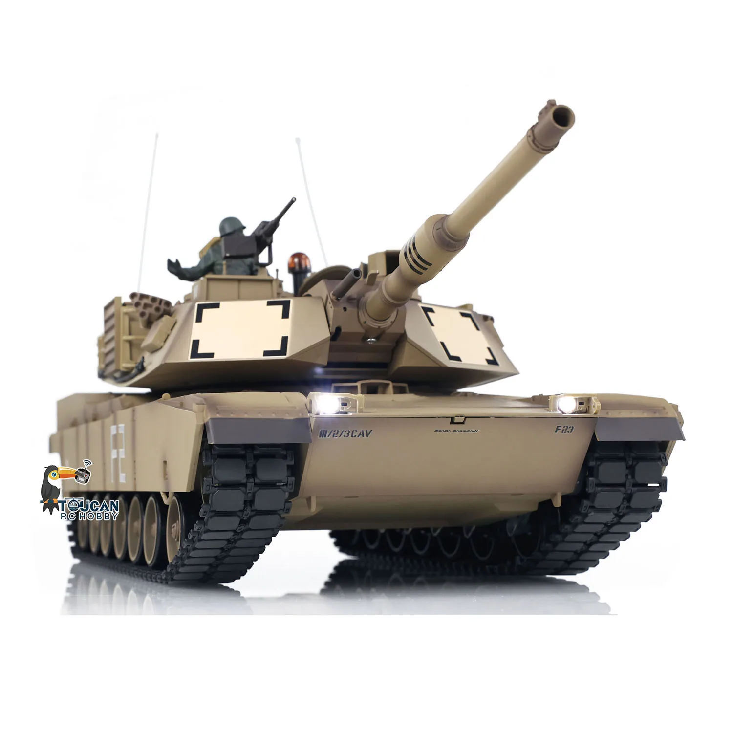 Heng Lungo 1/16 Bilancia 7.0 Carro Armato di Plastica RC Modello M1A2 Abrams 3918 Cambio in Acciaio Barile Recoil Giocattolo di Controllo Remoto TH17792