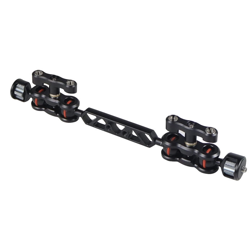 1 PCS Camera Articulating Arm 5Inch Dual Ballhead Extension Bar With 1/4Inch Screws For DSLR Camera Support