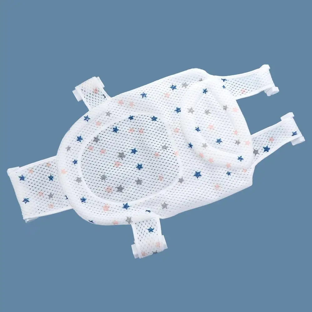 

Foldable Non-slip Net Cushion Bathtub Seat Cross-shaped Baby Tubs Bath Mat