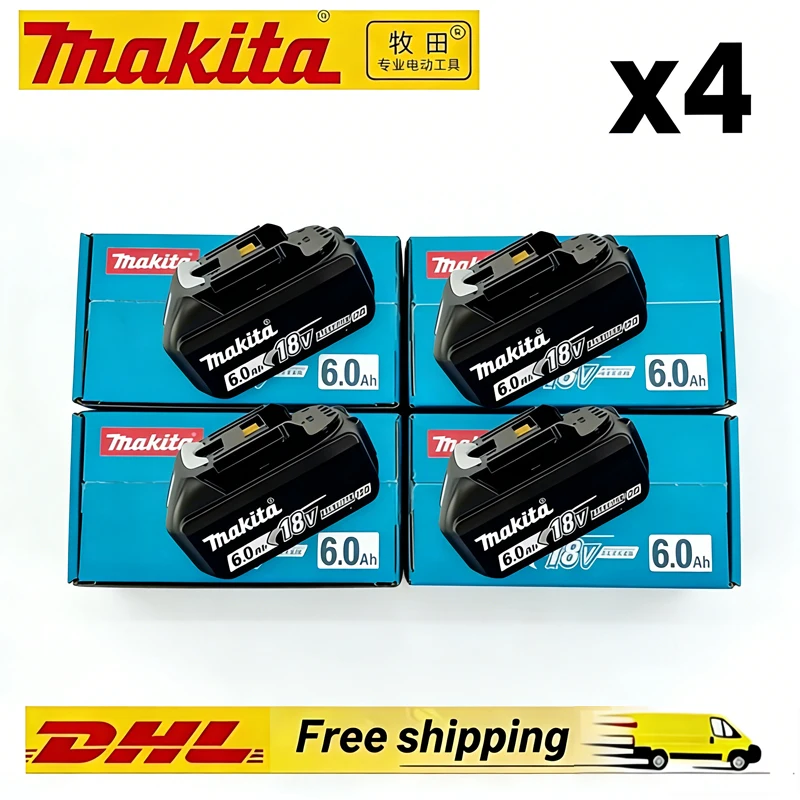 

6000mAh Makita 18V 6.0Ah battery, for Makita BL1830， BL1830B， BL1840 ，BL1840B ，BL1850 BL1860B power tools battery t