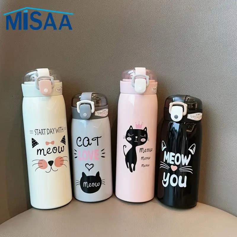 Children's Thermos Cup Interesting Design Durable Cartoon Innovative 304 Stainless Steel Popular Children's Leak-proof Water Cup