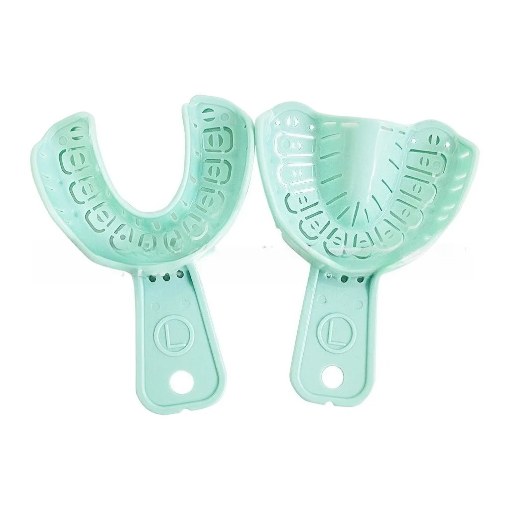 1 Pair Oral Materials Dental Tray Disposable Tray High Temperature Resistance Mold Material Taking Tray Laboratory ToolsClinic