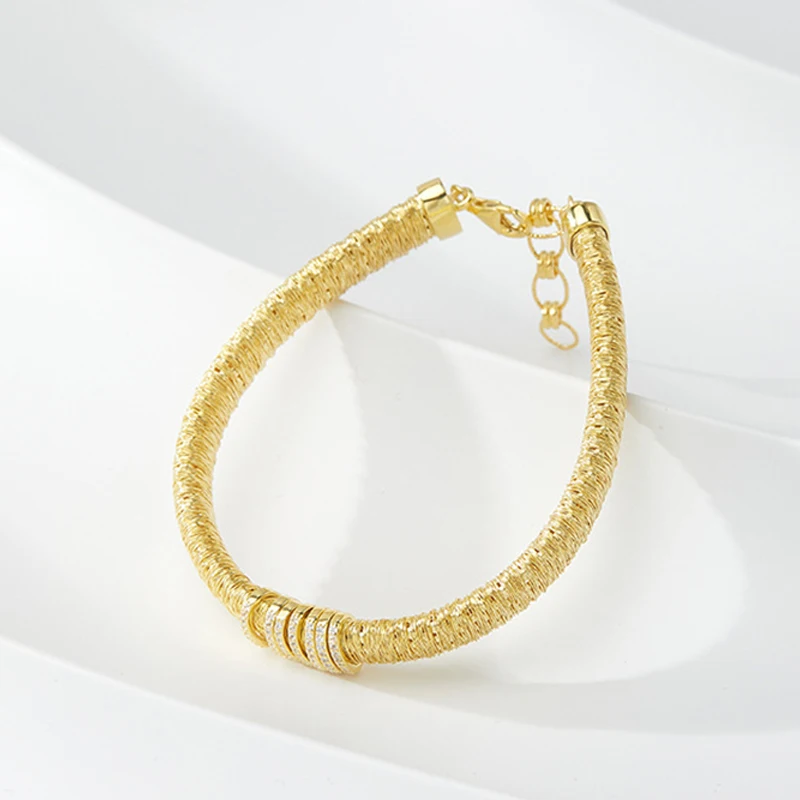 

925 Sterling Silver Bracelets Woman Silver Thread Jewelry Femme Women's Hand Bracelets Luxury Chain High Quality Accessories