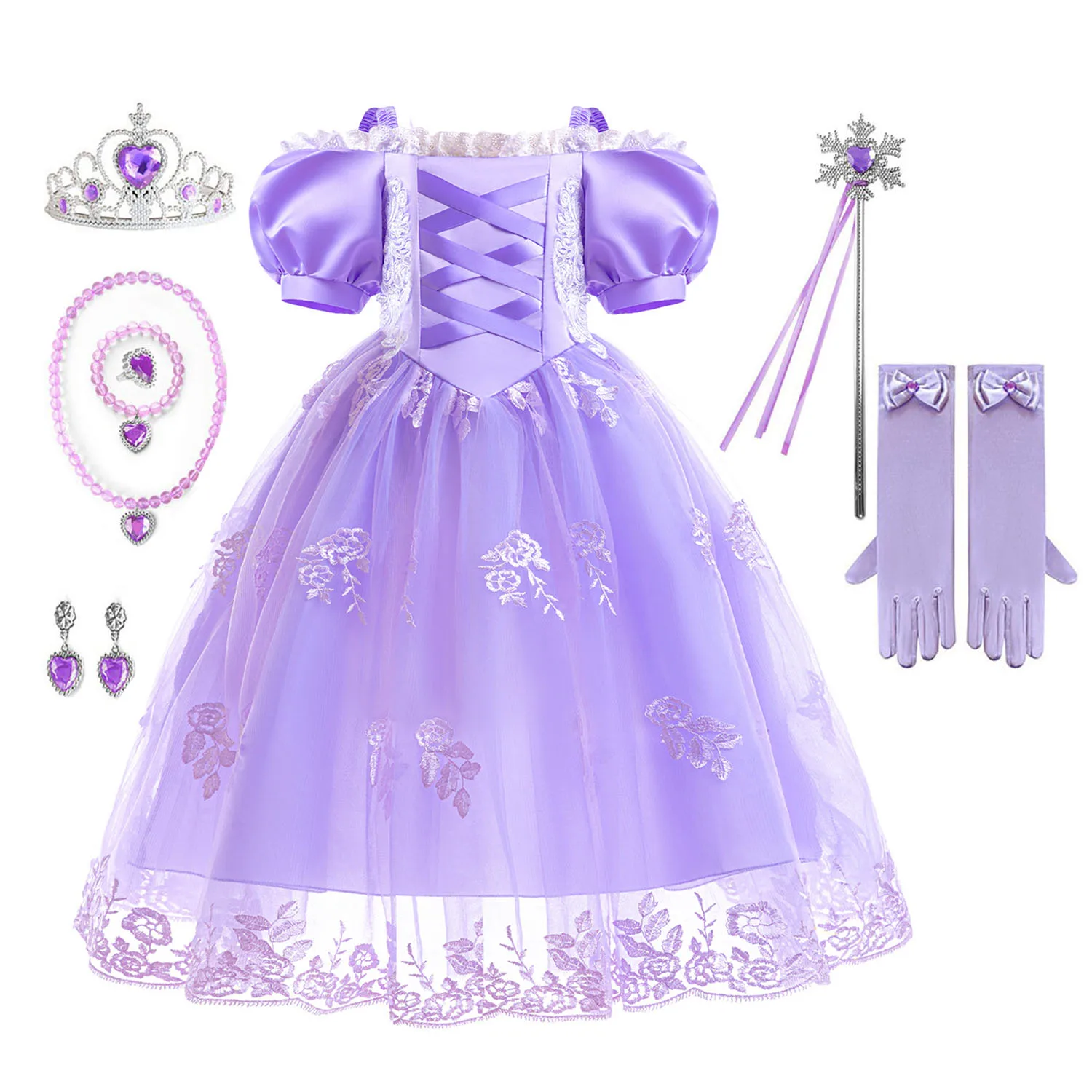 Grace Stylish Little Girls Sofia the First Princess Sofia Birthday Party Cosplay Halloween Fancy Easter Dress