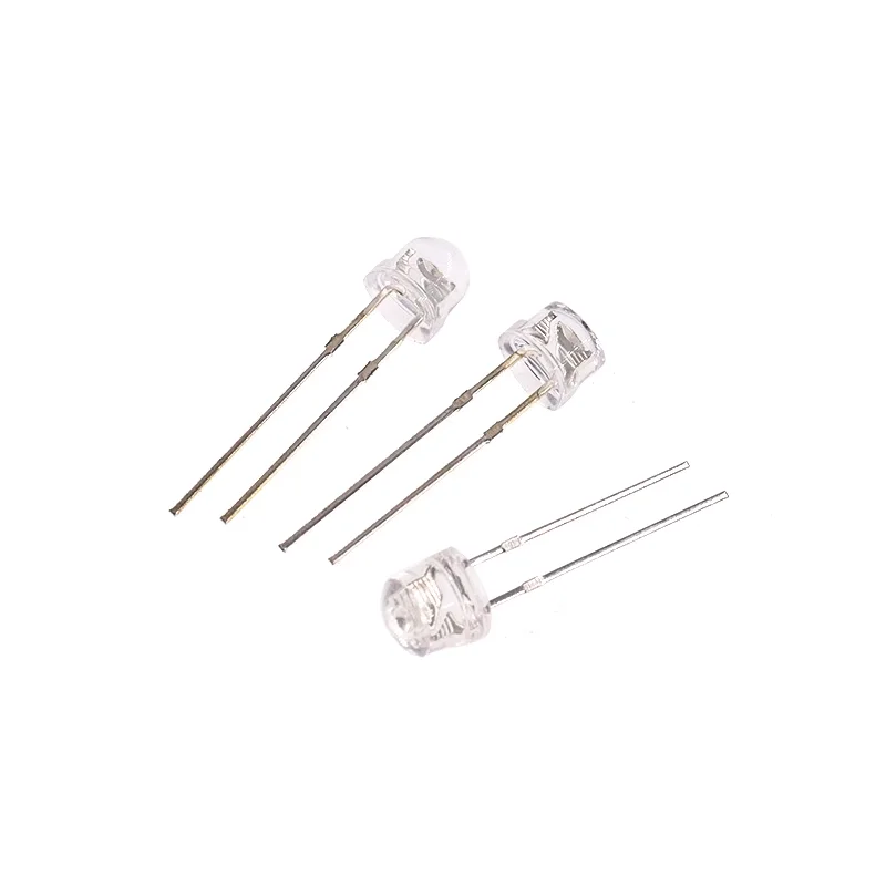 50pcs Hat Light Emitting Diode LED White Red Yellow Green Blue Light Emitting Diode Multipurpose Electronic Lamp DIY Kit