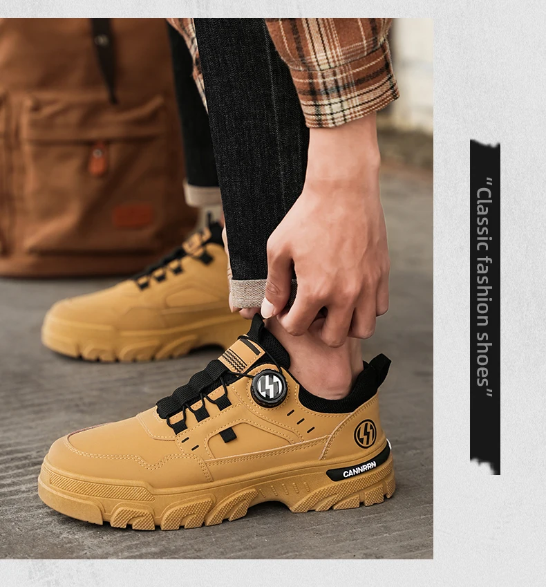 Herren-Wanderschuhe mit niedrigem Schaft, rutschfester Sohle, strapazierfähig, atmungsaktiv, Trekking-Sneaker, Outdoor-Camping, Alltagsschuhe zum Spazierengehen. – Detail 1