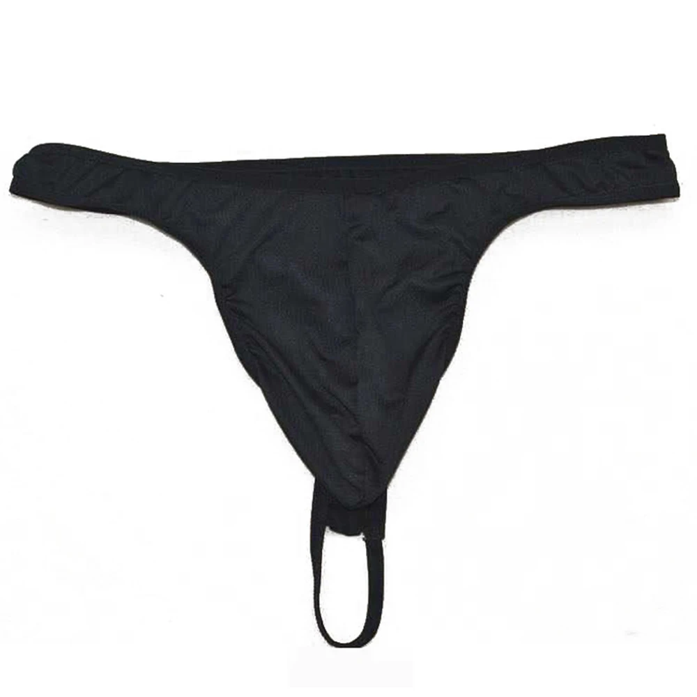 

Sexy Mens Gay Sissy Bulge Pouch G-string T-back Ring Underwear Low Rise Briefs Male Ultra-Thin Underpants Breathable Panties