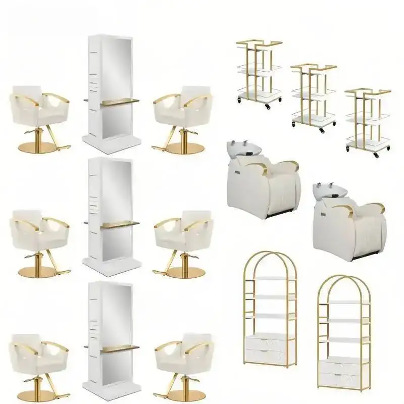High Barber y Chair Foam Trolley Massageliege Customizable Resilience Salon Camas Spa Muebles Club Massage Esthetics Furniture
