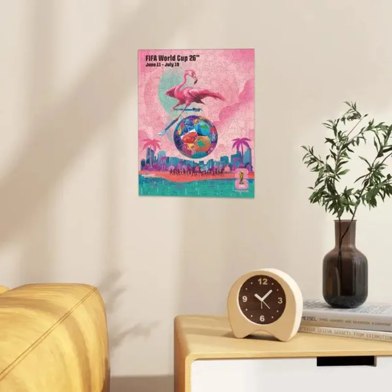 

2026 FIFA World Cup Officially Licensed Jigsaw Puzzle MIAMI City 9.3*11.8in High Quality Puzzles Fans Collection for Kids Gifts