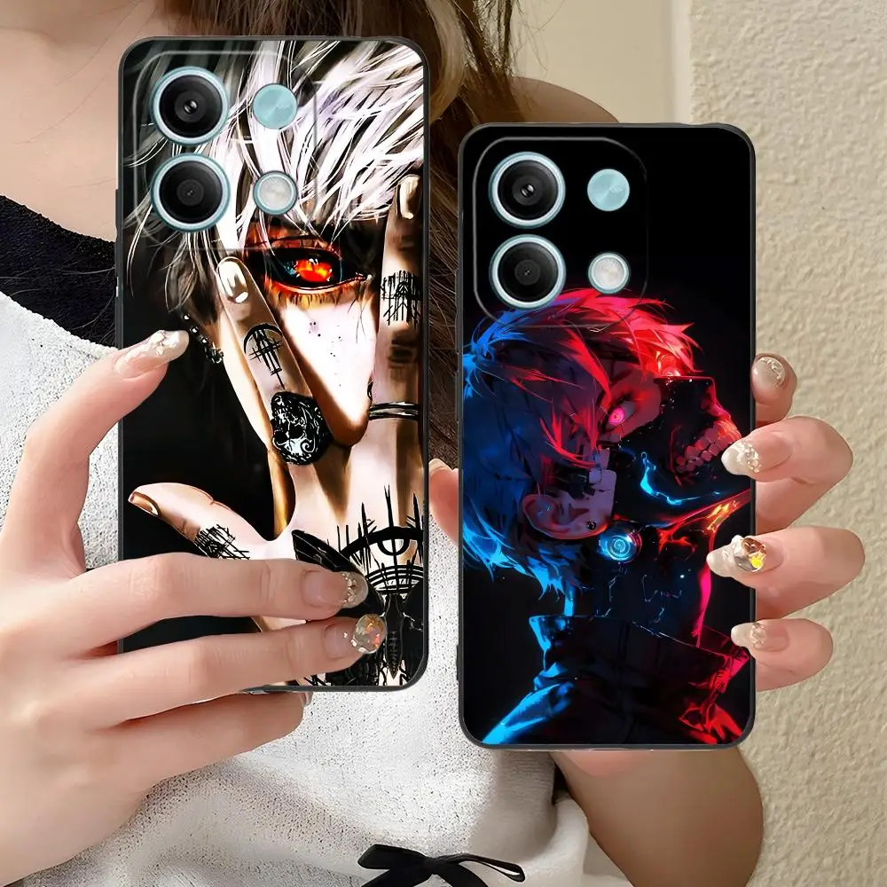 Funda de teléfono Tokyo Ghoul Ken Kaneki para Xiaomi Redmi Note 14 13 12 11 S Pro Plus 4G 5G, funda con impresión en Color, bonito lujo