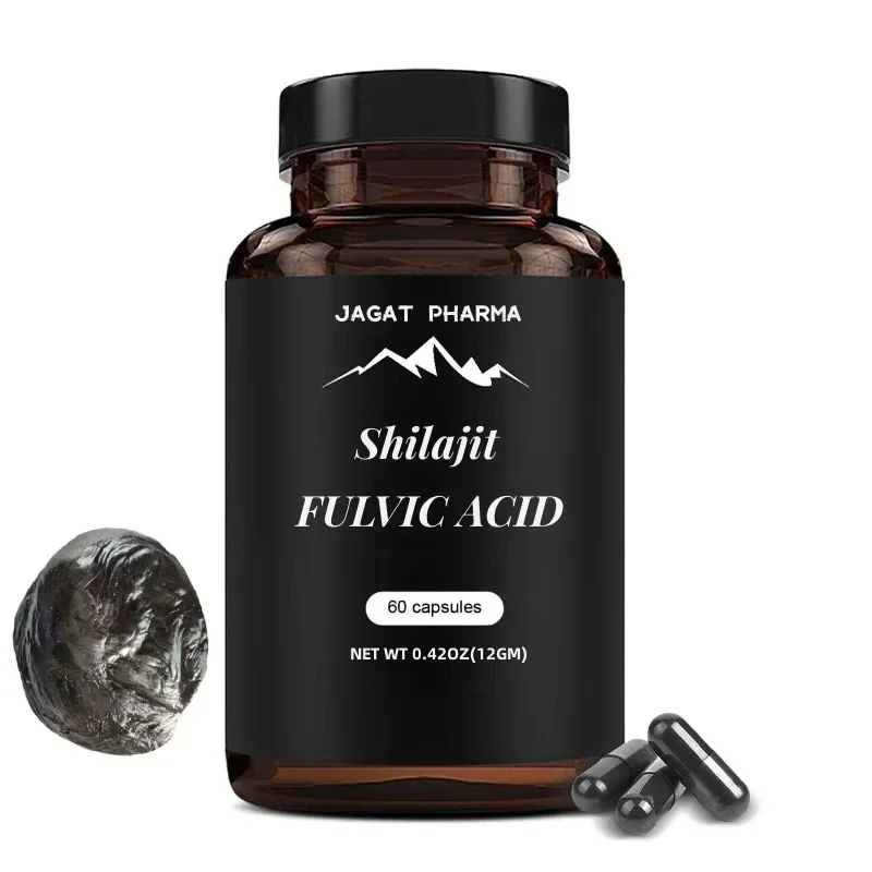 

2 bottles Pure Himalayan Shilajit Capsules & Resin Naturally Occurring Fulvic Acid 85+ Mineral Supplement