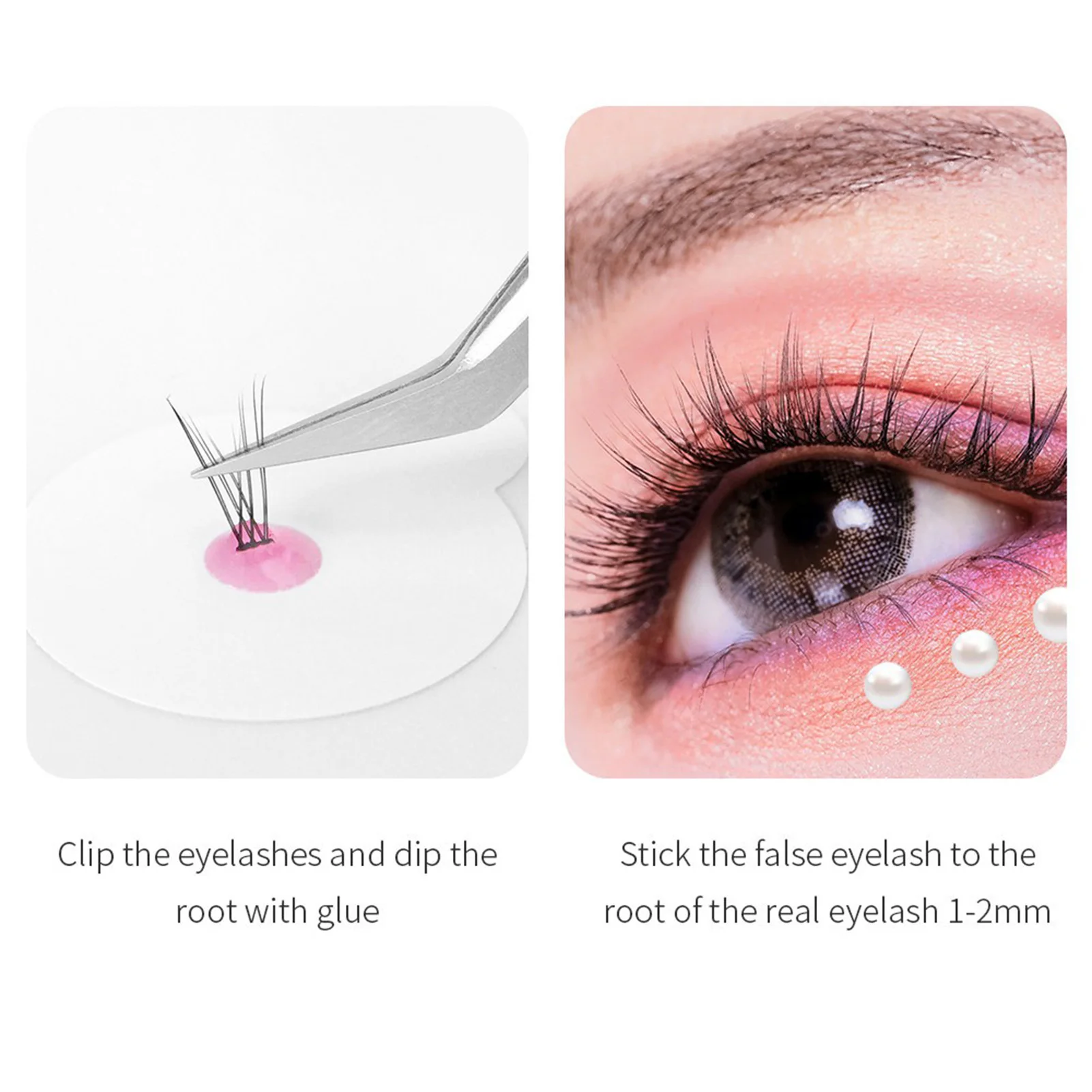 Pegamento para extensiones de pestañas, resistente al agua, de larga duración, para herramienta de maquillaje de salón de belleza para el hogar