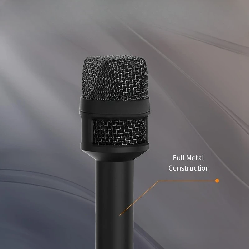 

HRM-S Interview Handheld Microphone, 3.5mm TRRS Cardioid Condenser Reporter Microphone for Android Smartphone