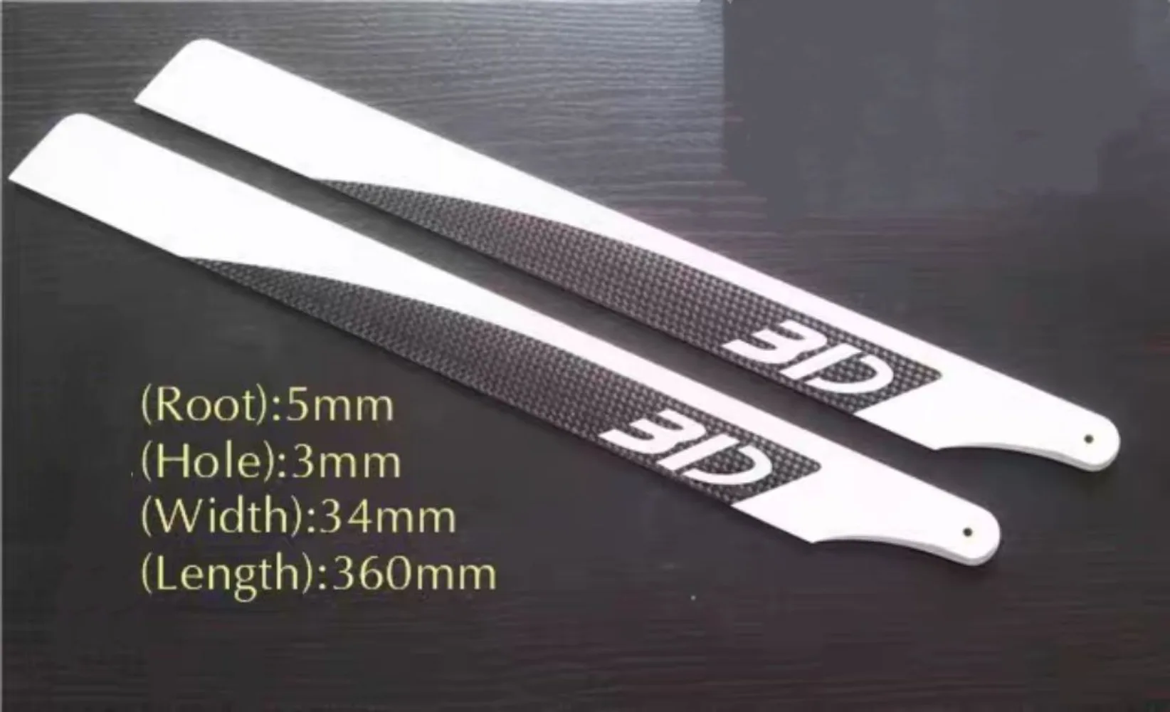 Alzrc X360 Helicopter Part 360mm Carbon Fiber Glass Fiber Main Blade For Align 450L 480/X3 RC Helicopter