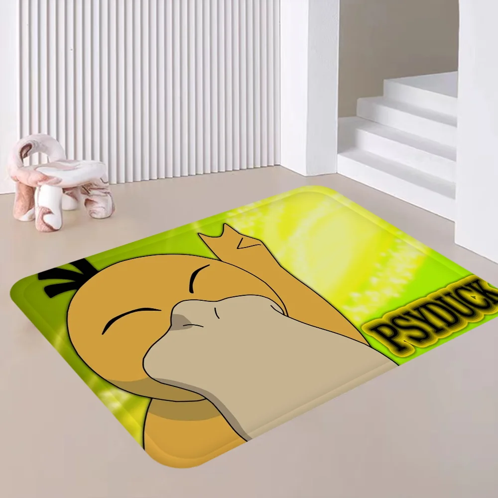 P-PsyduckS E-Ento Bathroom Mat Kids Room Bedroom Decoration Balcony Anti-Slip Doormat Living Room Bedside Area Rugs