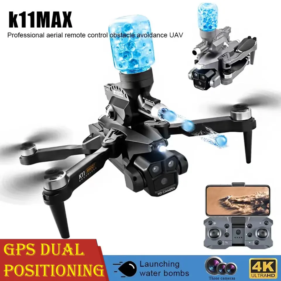 K11 Professional Aerial Photography Drone Brushless Motor 8K Professional 4K Three-shot Obstacle Avoidance Folding Quadcopter