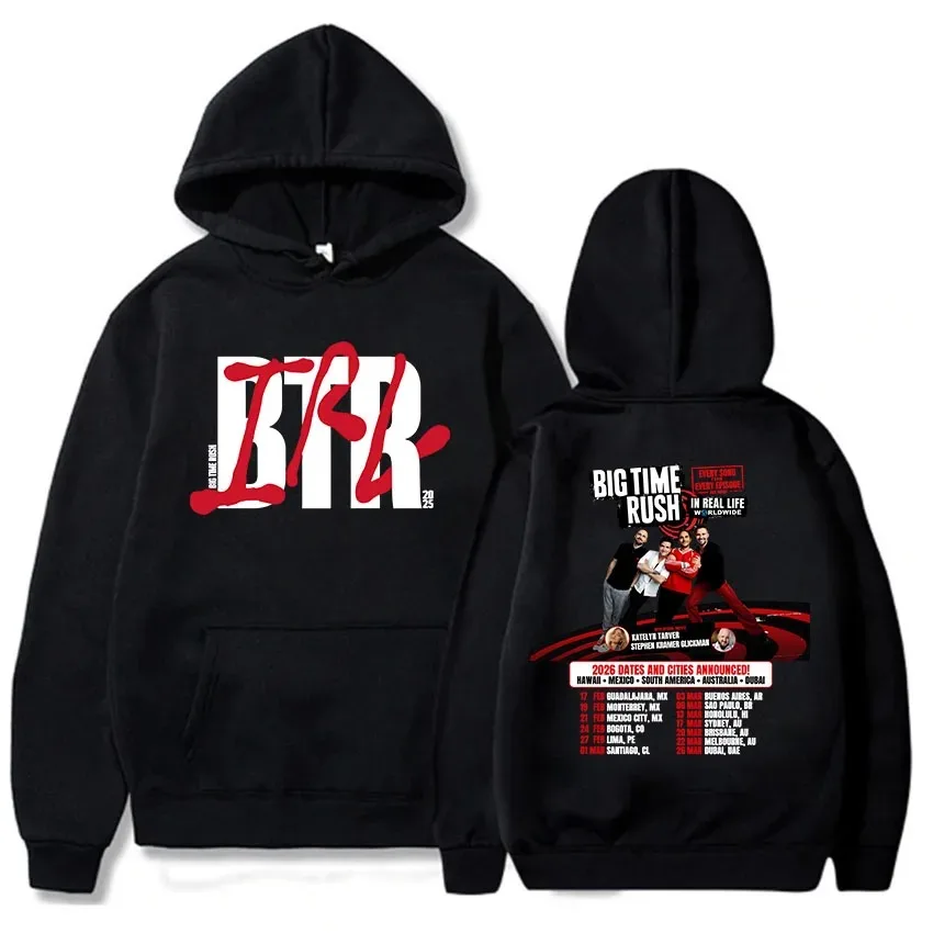 BTR WORLDWIDE sudaderas con capucha Big Time Rush Band hombres mujeres Vintage Rock Hip Hop moda sudaderas de manga larga streetwears jerseys