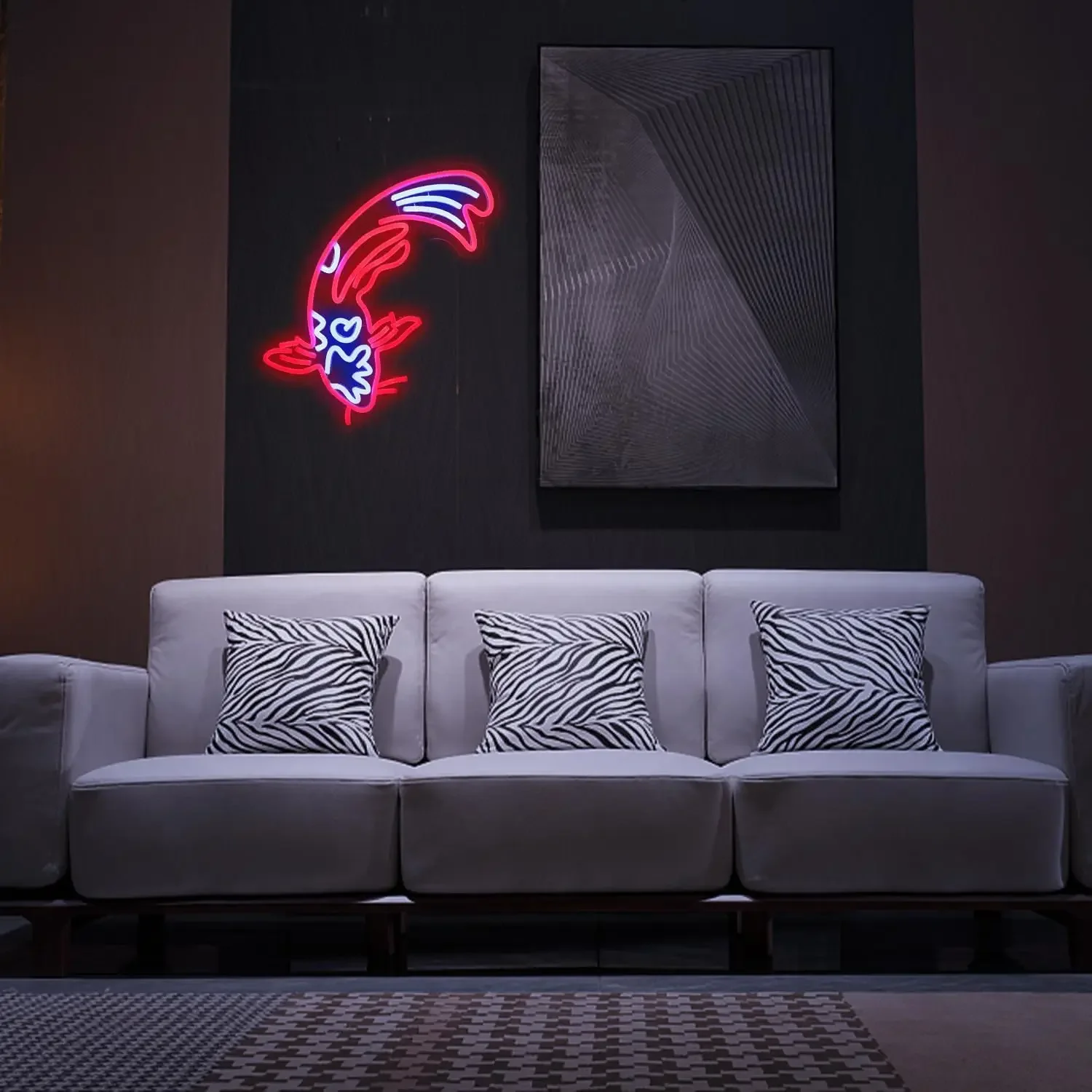 LED Karpfen Neonlicht Zeichen Acryl Neon Zeichen USB Dimmer Schalter für Zuhause Schlafzimmer Wohnzimmer Shop Shop Pub Wand Kunst Dekor